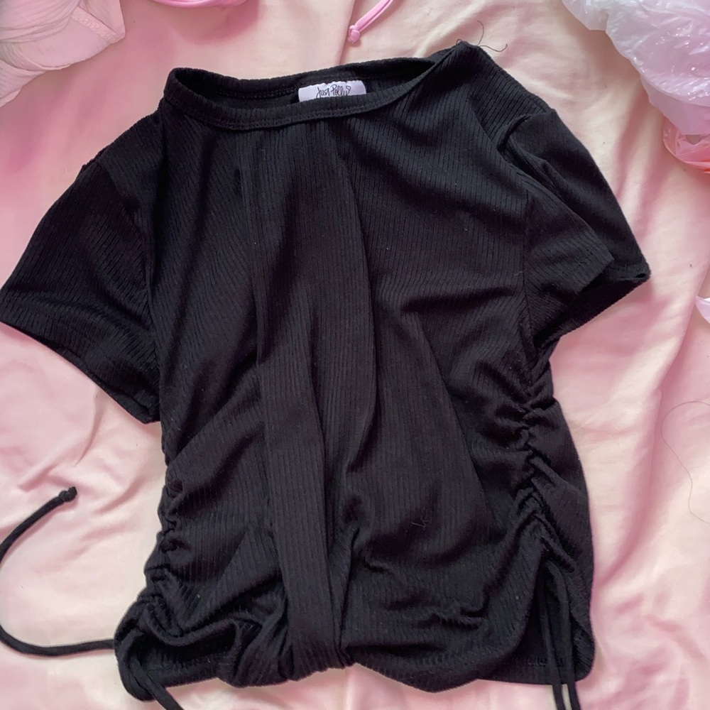 Rutched short sleeve